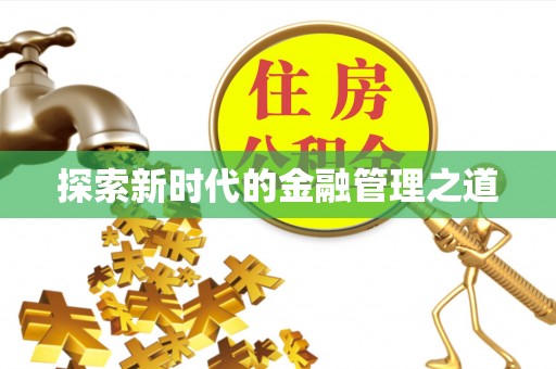 石峰探索新时代的金融管理之道