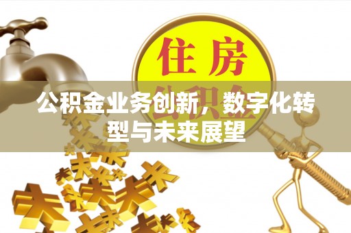 石峰公积金业务创新，数字化转型与未来展望