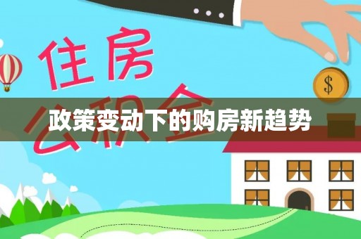 石峰政策变动下的购房新趋势
